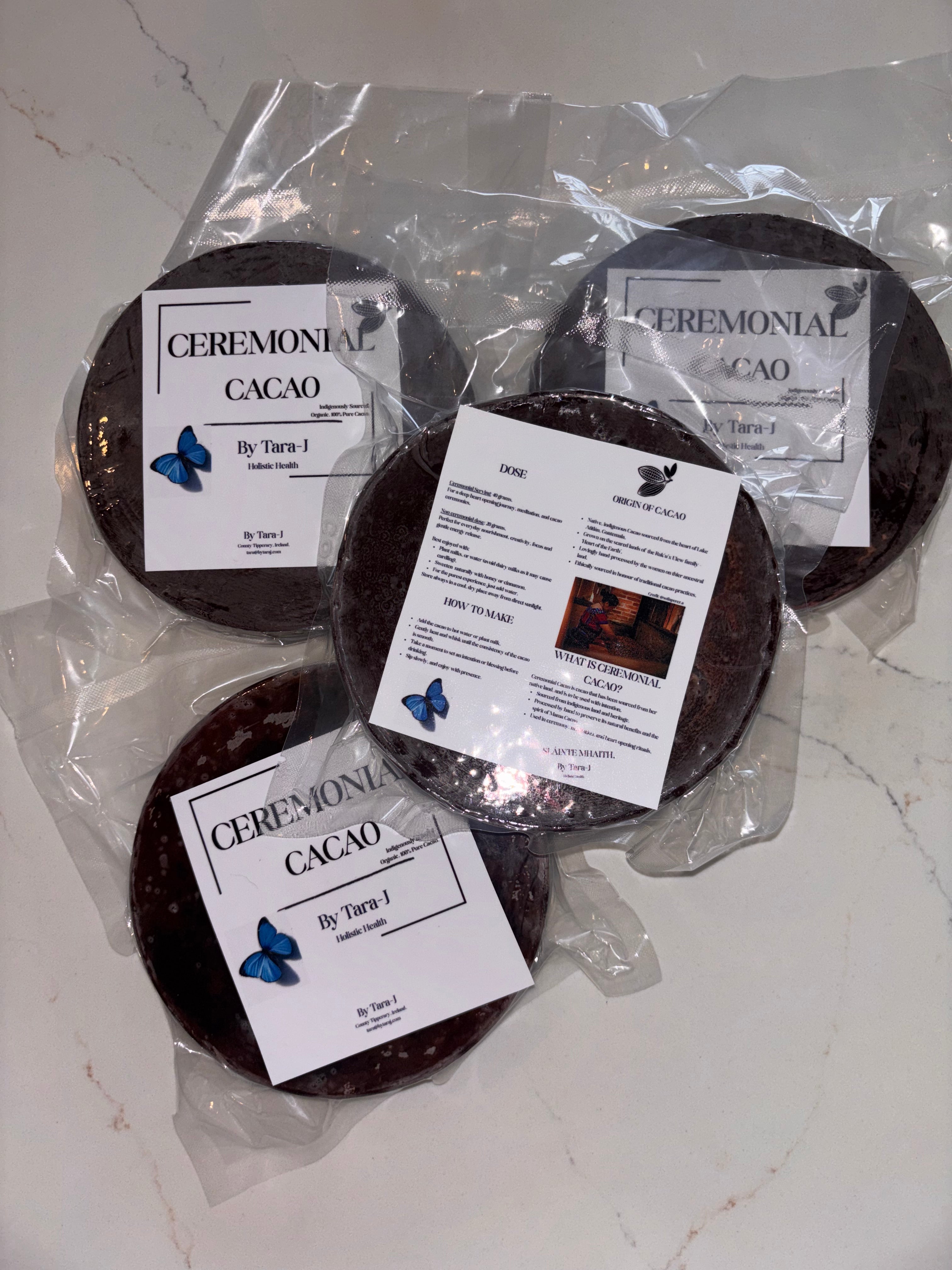 By Tara-J Ceremonial Cacao - 1lb/454grams.